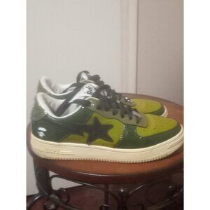 Men's A Bathing Ape Bape Sta Low M1 'Color Camo Combo - Olive Drab Size 7